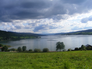 the lake in doubs, france