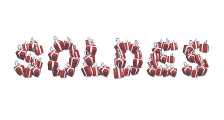 Soldes 3d paquet cadeaux