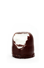 Schaumkuss angebissen