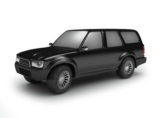 Black offroad car