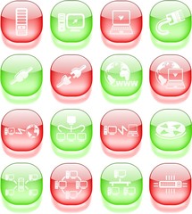 Network vector iconset