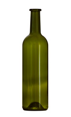 wine bottle of brown glass