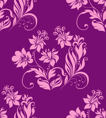 Seamless flower background.