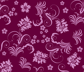 Seamless flower background.