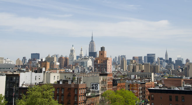 Manhattan Skyline Seen from the Lower East Side © Albert Teich