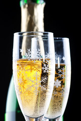 Champagne in glasses