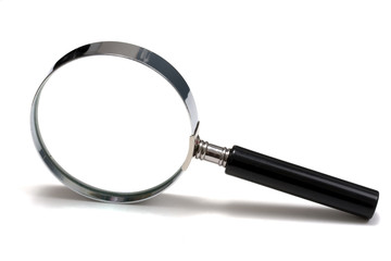 magnifying glass isolated on white