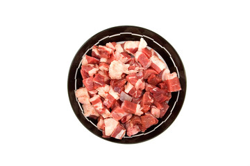 fresh meat on plate
