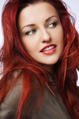Fototapeta premium Redhead woman.