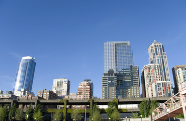 Naklejka premium City skyline