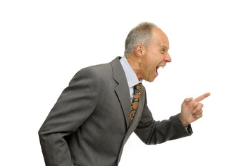 Angry businessman