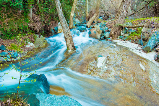Cyprus trodos mountains, a landscape of wild nature