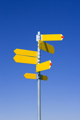 Wegweiser, blanko, Himmel