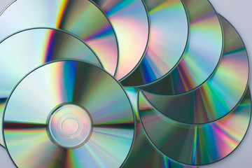 Multicolored CD disks