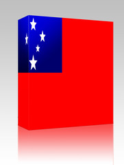 Flag of Samoa box package