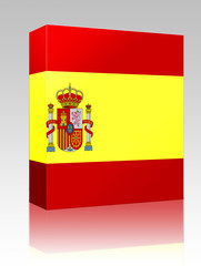 Flag of Spain box package