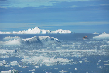 Polarmeer vor Eisfjord - Grönland - Morgenstimmung