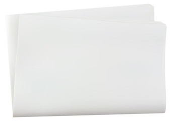 Blank Folded Newspaper
