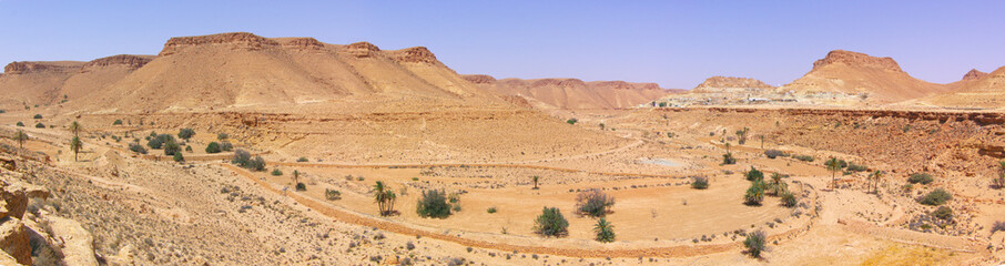 Sahara desert panoramic, Tunisia, XXL size