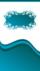 Blue business stationery