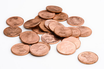 pile of U.S. coins