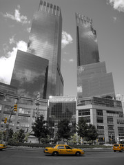 New York Skyscrapers and Taxis