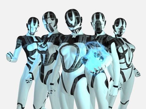 female cyborg battle group