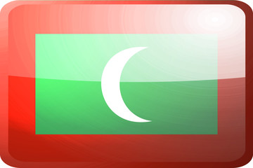 Flag of Maldives button