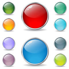 Various color buttons