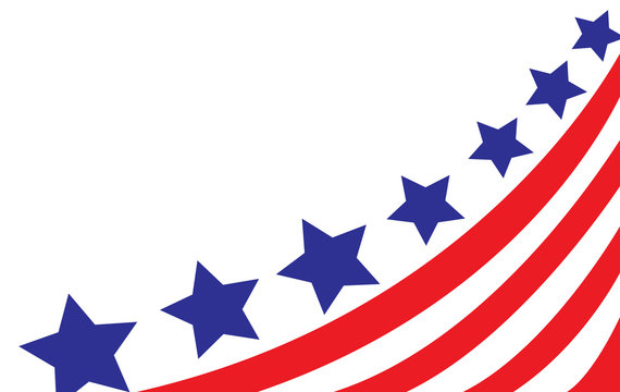 USA flag in style vector