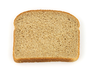 Single slice double fiber bread