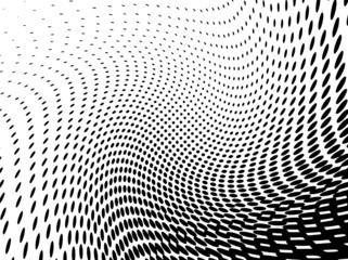 Abstract halftone illustration