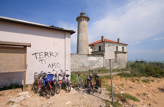 Faro alla foce del Tagliamento