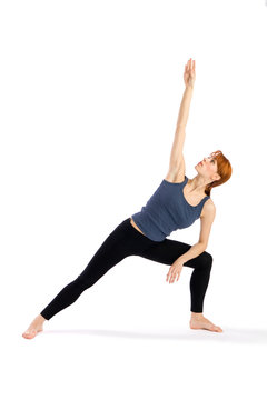 Young Woman Yoga Exercise