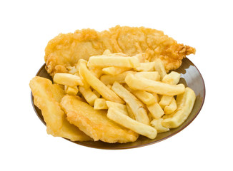 Fish, Chips and Potato Cakes