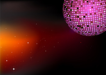 Vector illustration of shiny abstract party design