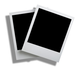 Blank polaroid frame suitable for dropping in your own photo