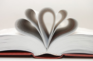 The open book with shaped pages