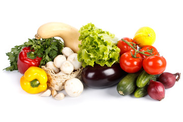 Still-life with fresh vegetables