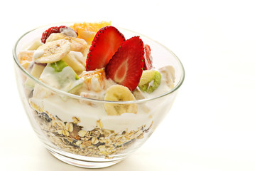 Müsli mit frischen Obst