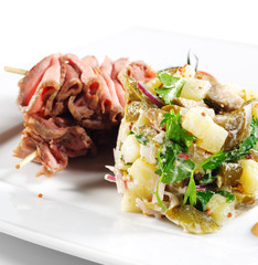 Roast Beef with Salad