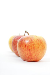 apples on white
