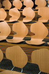Rows of modern chairs