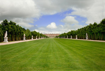Fototapeta na wymiar Versailles Landscape, France, Without People