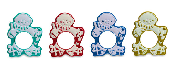 Colorful Snowman picture frames