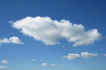 Obraz premium blue sky background with white clouds