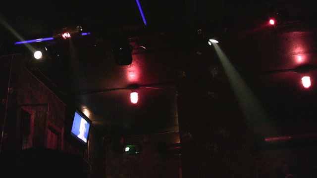 Lights in night club