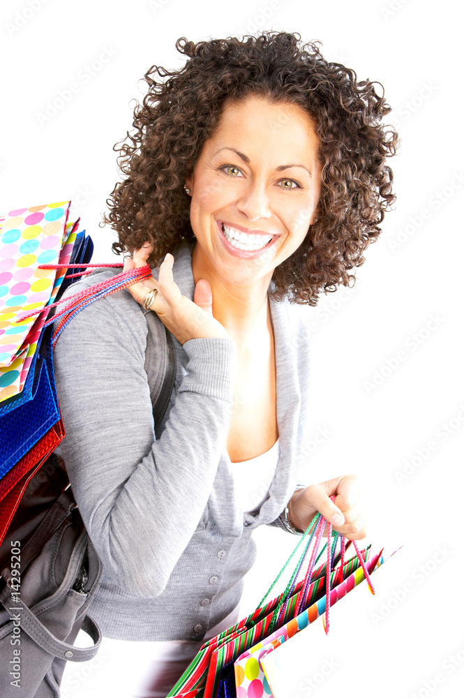 Canvas Prints shopping woman