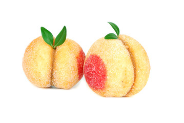 Two biscuits peaches.