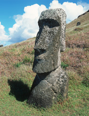 Religion sculpture on Easter island